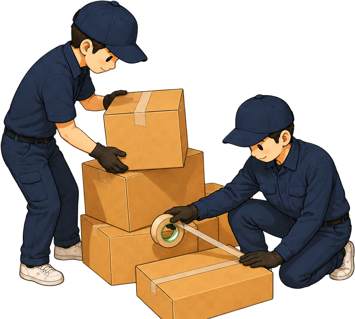 荷造り・仕分けのイメージ